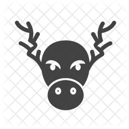 256x256 Moose Icon Of Glyph Style