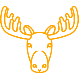 256x256 Free Orange Moose Icon