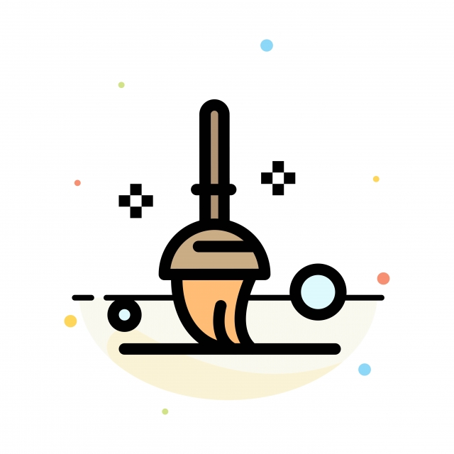 640x640 Bucket Cleaning Mop Abstract Flat Color Icon Template, Background