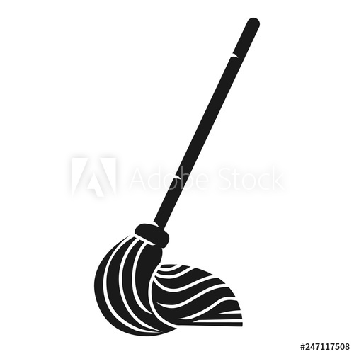 500x500 Mop Icon Simple Illustration Of Mop Vector Icon For Web Design