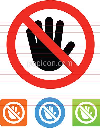 400x508 Don't Touch Icon