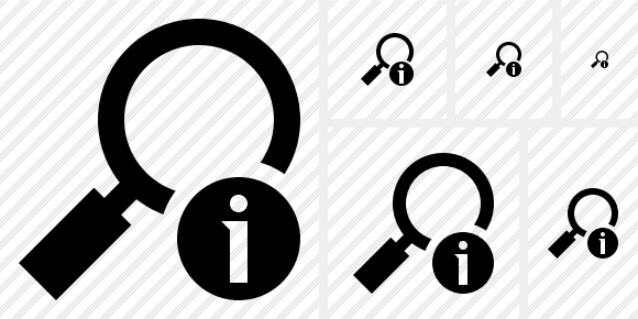 580x290 Search Information Icon Symbol Black Professional Stock Icon