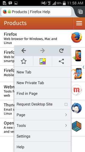 281x500 Firefox Menu Icon Is Missing On Android