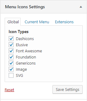 282x330 Menu Icons Plugin Only Shows Dashicons