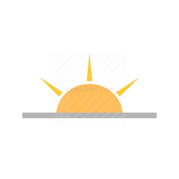 600x600 Sunrise Flat Multicolor Icon