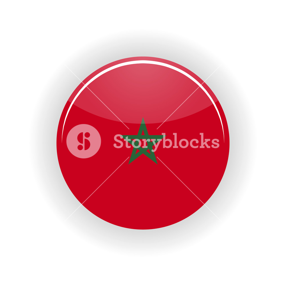 1000x1000 Morocco Icon Circle Isolated On White Background Rabat Icon