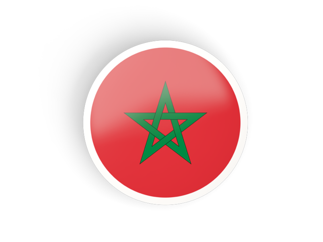 640x480 Round Concave Icon Illustration Of Flag Of Morocco