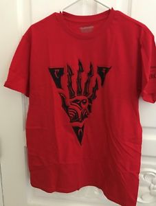 227x300 Bethesda Morrowind Black Hand Icon Red Shirt Size M W Random