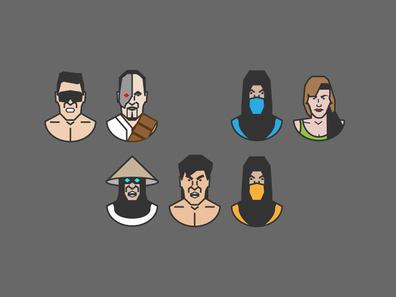 800x600 Mortal Kombat Icon Set