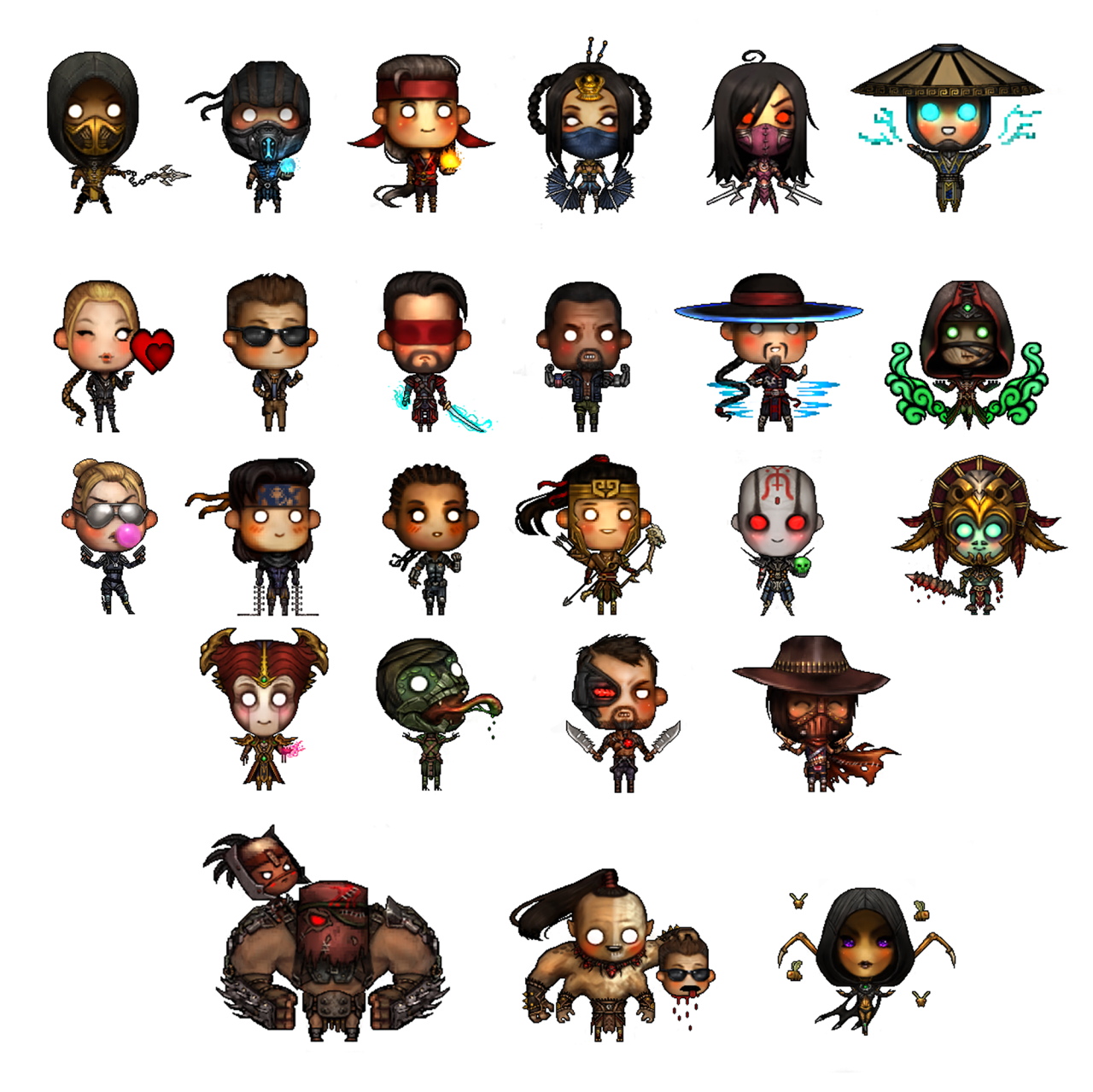 1280x1279 Jaki Mortal Kombat X Kutie Icons I Made For The Game