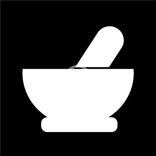 540x540 Mortar Pestle Icon Vector Illustration Icons Website Business
