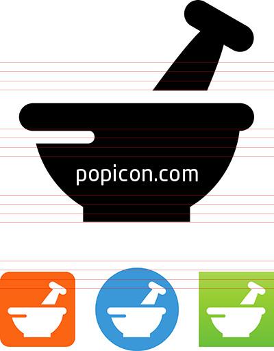 400x513 Vector Rx Mortar And Pestle Icon