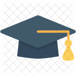 256x256 Mortarboard Icon Of Flat Style