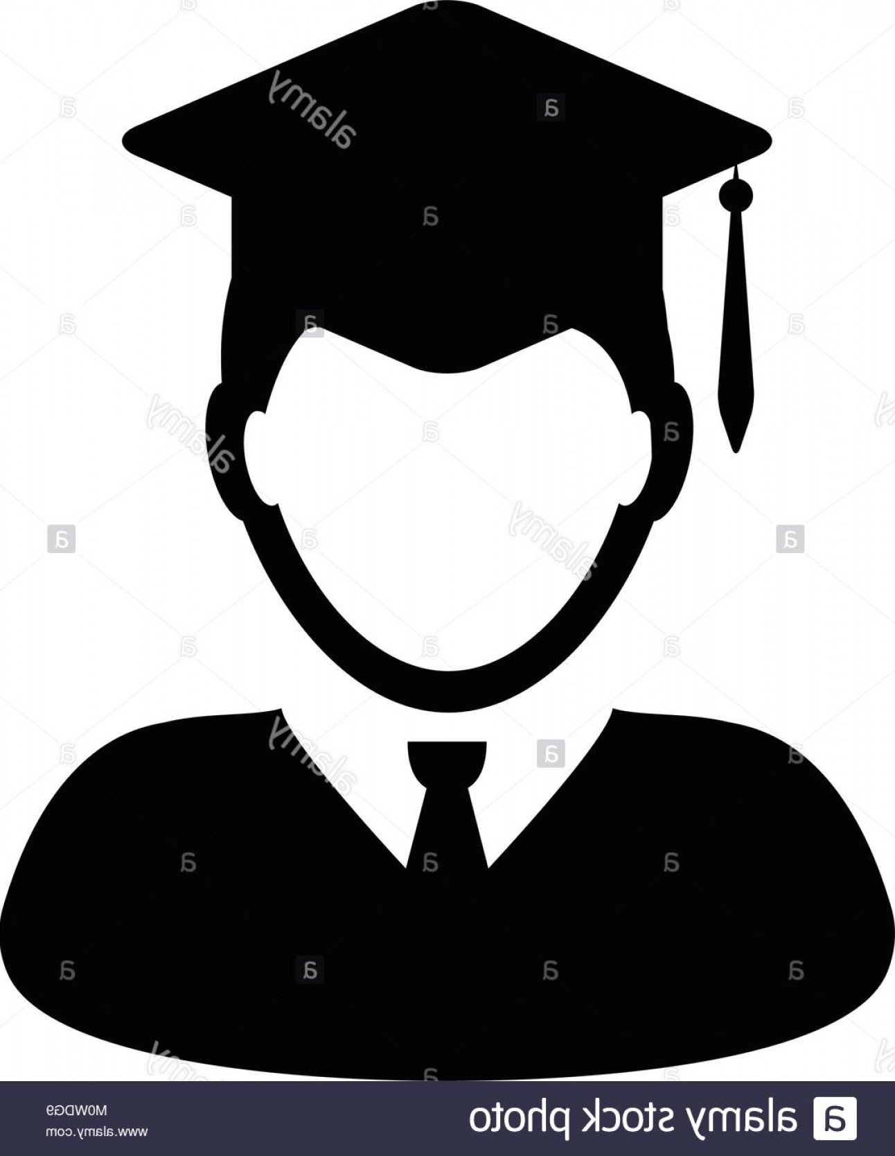 1292x1668 Stock Photo Student Icon Vector Graduation With Mortar Board