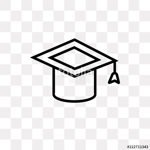 500x500 Graduation Mortarboard Icon On Transparent Background Modern