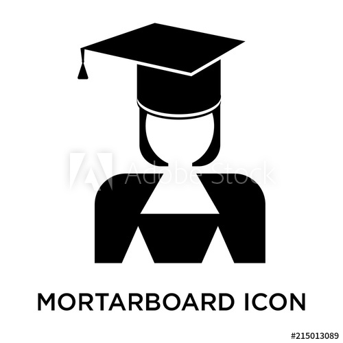 500x500 Mortarboard Icon Isolated On White Background Modern And Editable