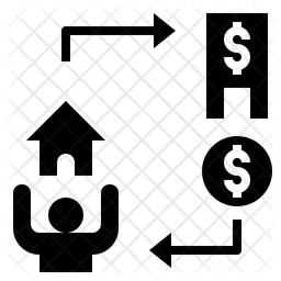 256x256 Mortgage Icon Of Glyph Style