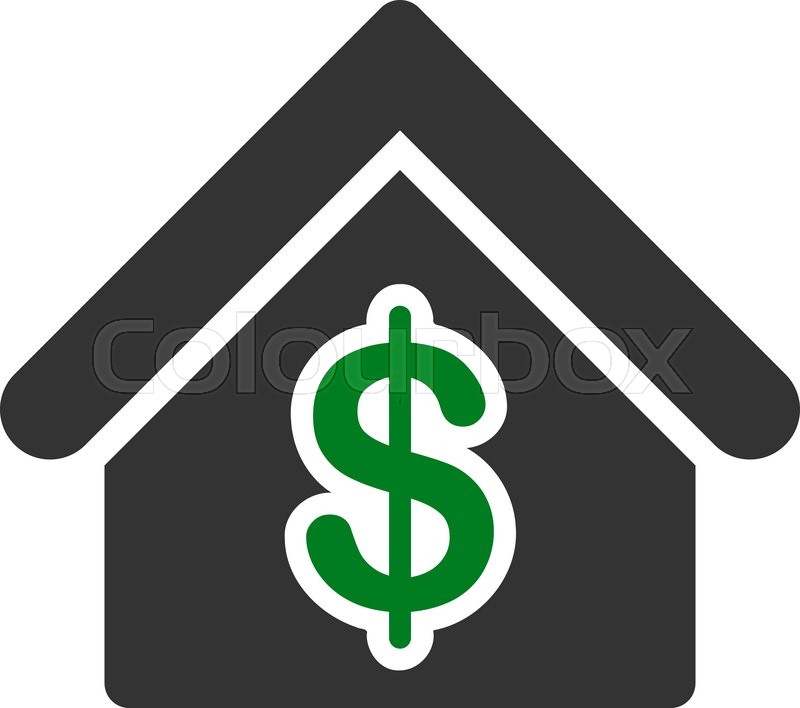 800x708 Mortgage Icon From Commerce Set Stock Vector Colourbox
