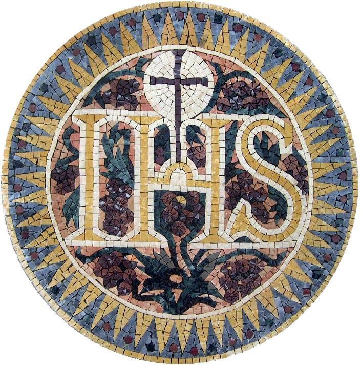 705x712 Christian Symbol Medallion Mosaic Icon Religious Mozaico