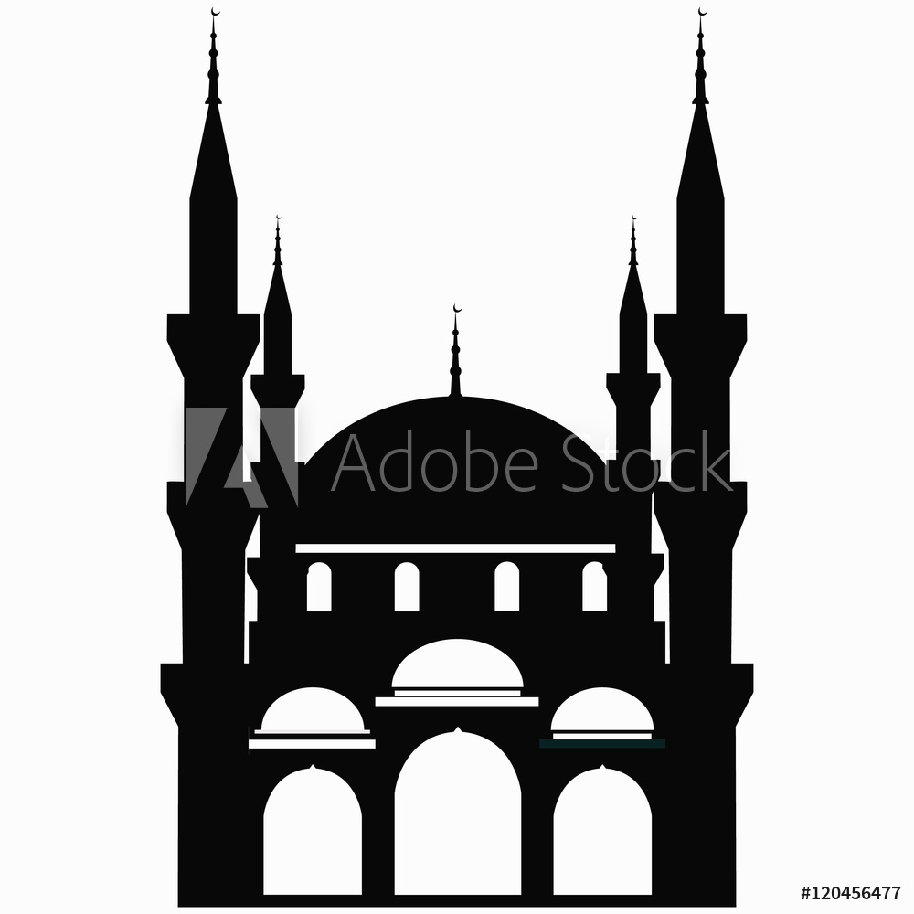 1000x1000 Fotografie, Obraz Mosque Icon Mosque Vector Posters Cz