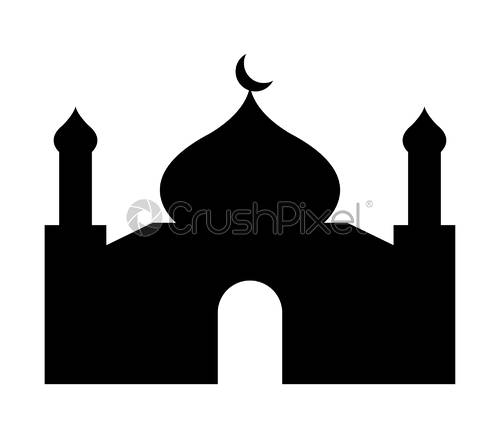 500x438 Mosque Icon, Stock Vector Crushpixel