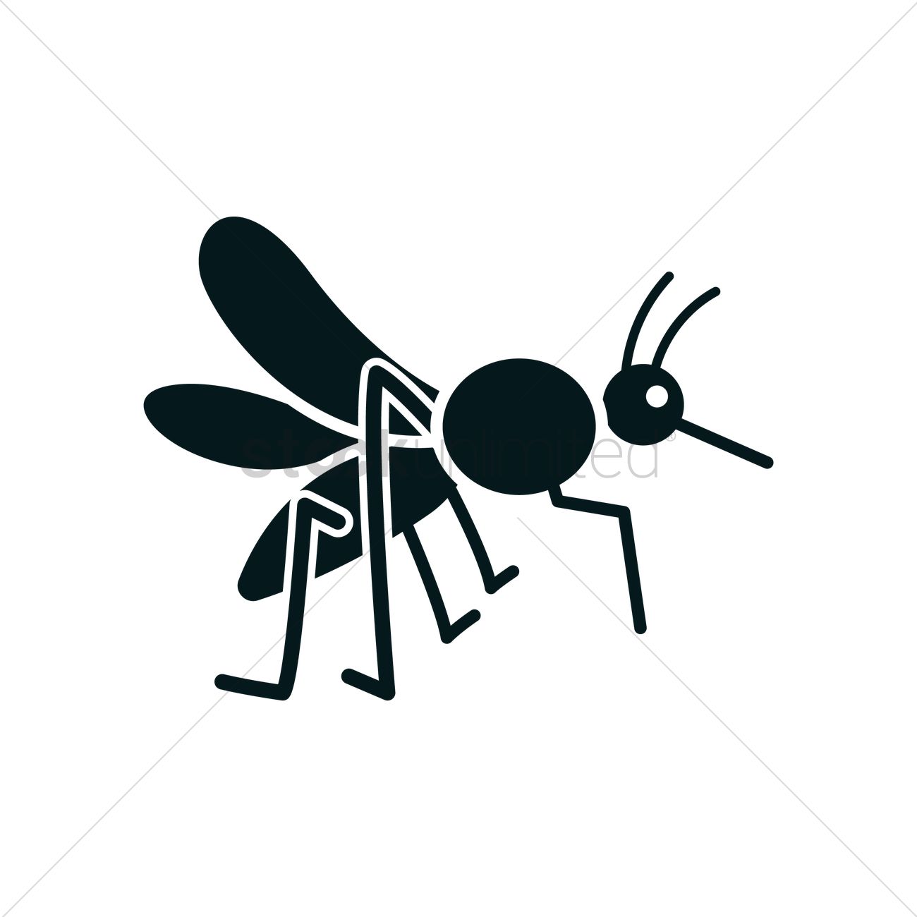 1300x1300 Mosquito Icon Vector Image