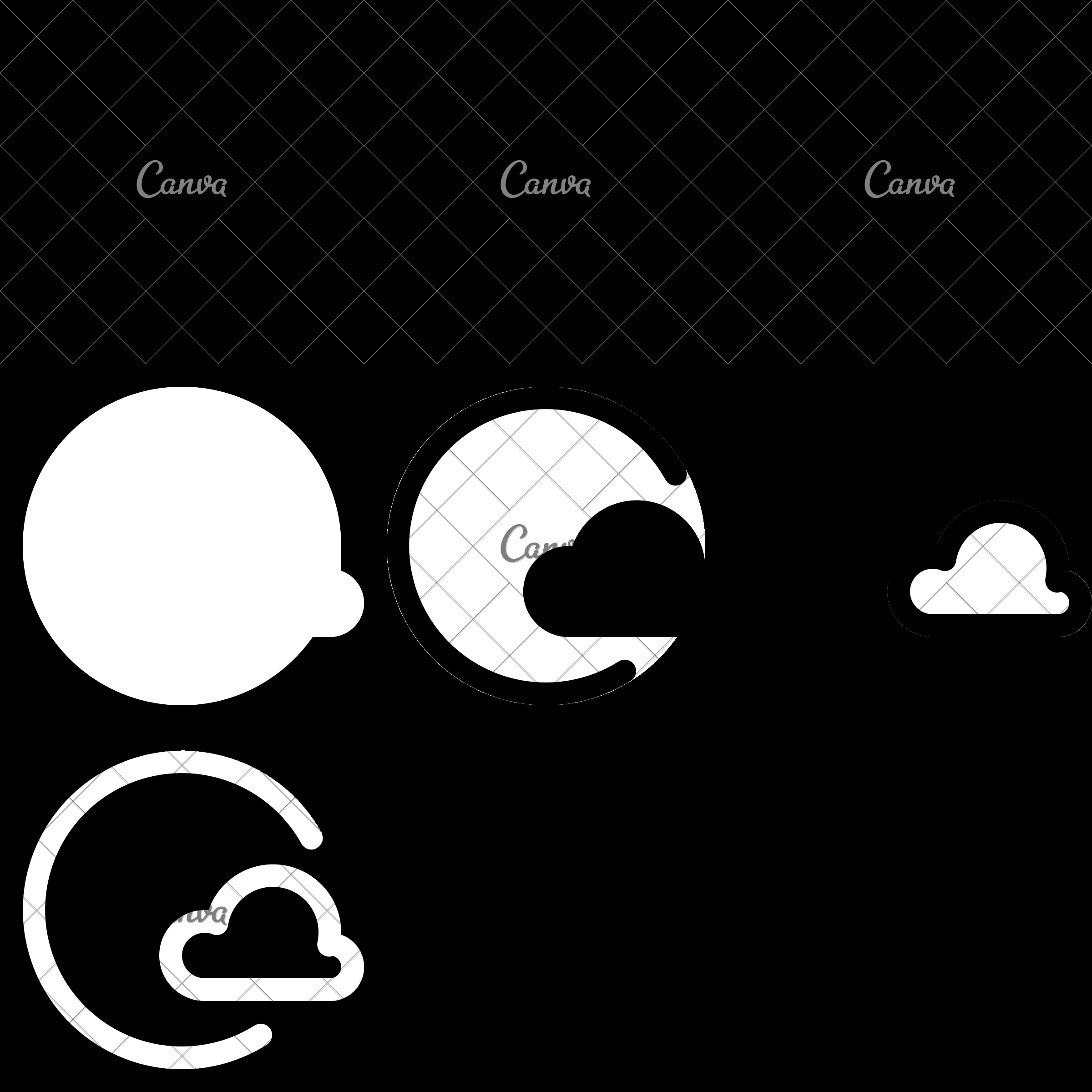 2400x2400 Mostly Sunny Icon Art