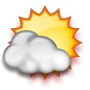128x128 Mostly Sunny Icon Weather Icon Sets Icon Ninja