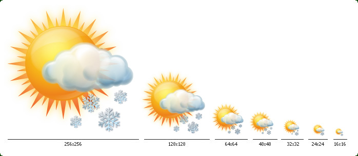 698x305 Vista Style Weather Icons Set With Custom Icon Design Service