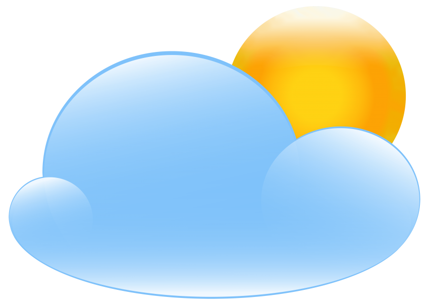 850x605 Sun Vector Free Library Partly Cloudy Png Files, Free Clip Art
