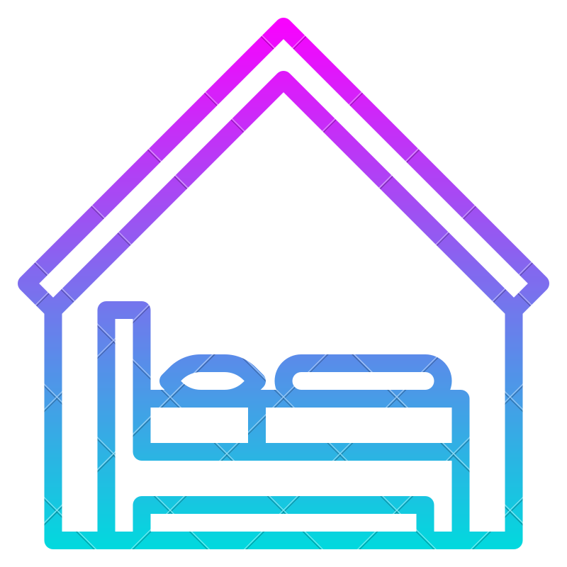 800x800 Bed House Sleep Hotel Motel Icon