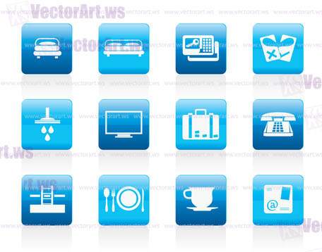 456x358 Hotel And Motel Icons