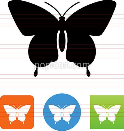 400x424 Butterfly Moth Icon