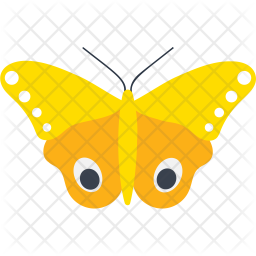 256x256 Male Io Moth Icon Of Flat Style