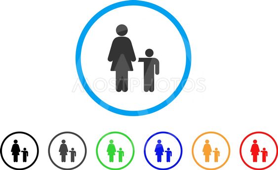 563x344 Mother Child Rounded Icon
