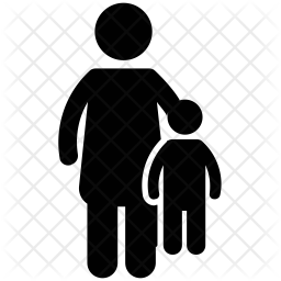 256x256 Mother Icon Of Glyph Style