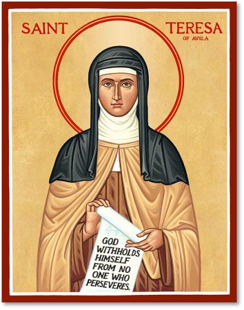 354x450 St Teresa Of Avila Icon Catholic Wisdom Saint Teresa Of Avila