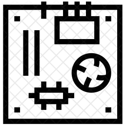 256x256 Motherboard Icon Of Line Style