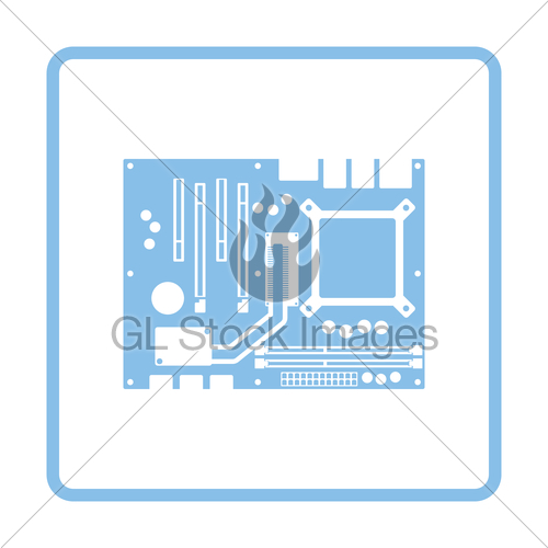 500x500 Motherboard Icon Gl Stock Images