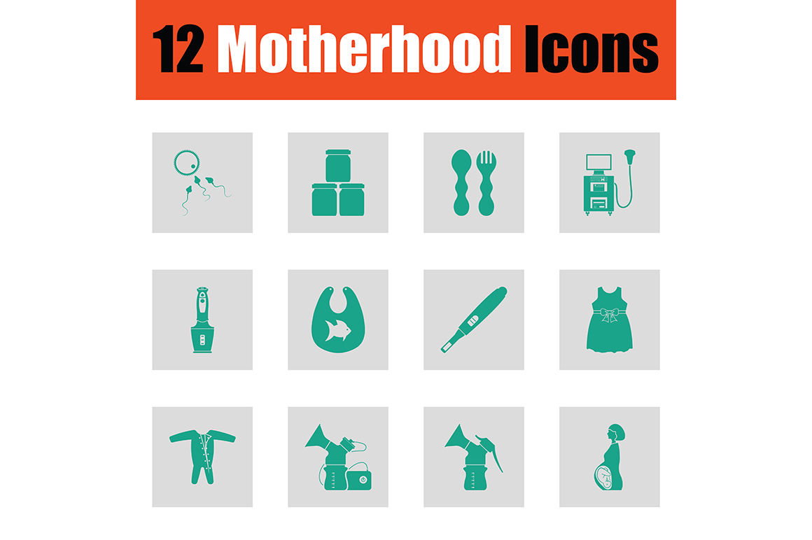 1160x772 Motherhood Icon Set