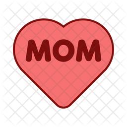 Mothers Day Icon Of Colored Outline Style 256x256 Mothers Day Icon Of Colored Outline Style