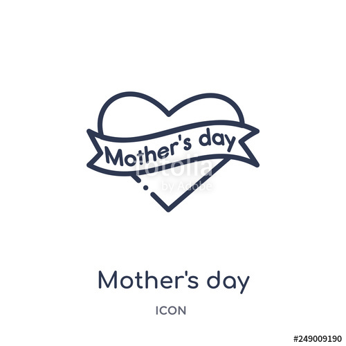 Mother's Day Icon From United States Of America Outline Collection 500x500 Mother's Day Icon From United States Of America Outline Collection