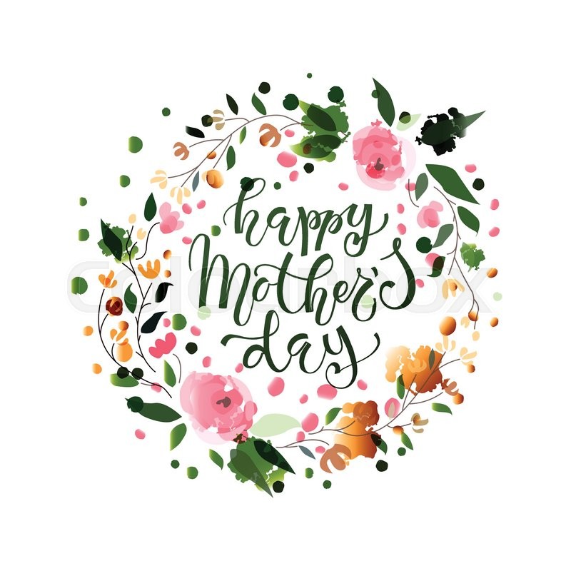 Happy Mother's Day Text As Mother's Stock Vector Colourbox 800x800 Happy Mother's Day Text As Mother's Stock Vector Colourbox
