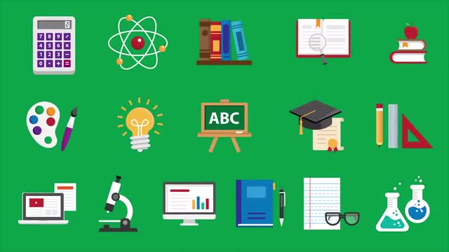 640x360 Education Icons Pack