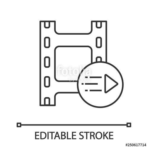 500x500 Motion Graphics Linear Icon Stock Image And Royalty Free Vector