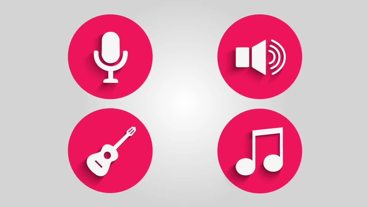 1280x720 Music Icons