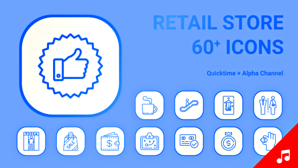 590x332 Shop Center Mall Retail Store Icon Set