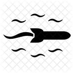 256x256 Rocket, Space, Ship, Fly, Bomb, Air, Motion Icon Of Glyph Style