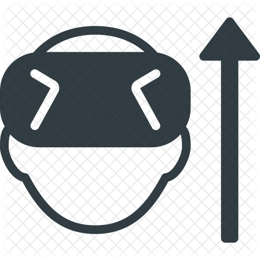 512x512 Up Motion Icon Of Glyph Style