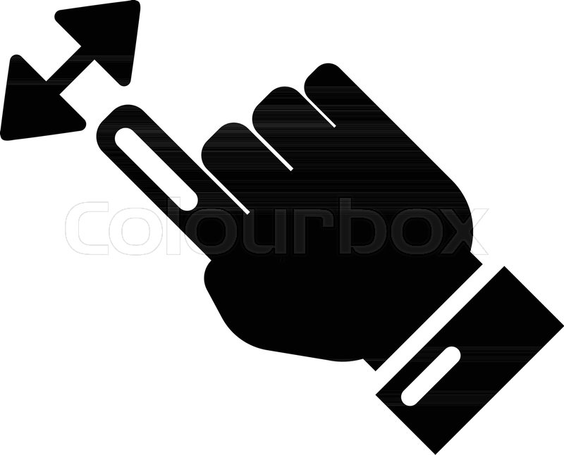 800x646 Cursor Motion Icon Simple Stock Vector Colourbox